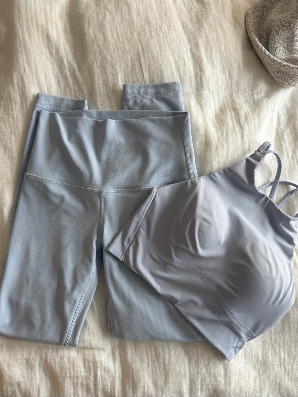 Lululemon Light Blue Workout Set- Bra and Leggings